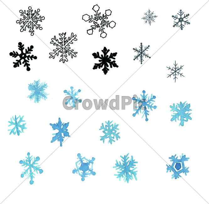손그림,물감그림,handdrawing,watercolor,snowflake,눈,눈꽃,snow,겨울,winter