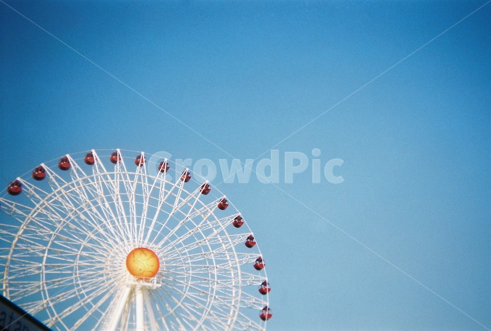 sky,analog,japan,ferris wheel,Okinawa,film,film camera