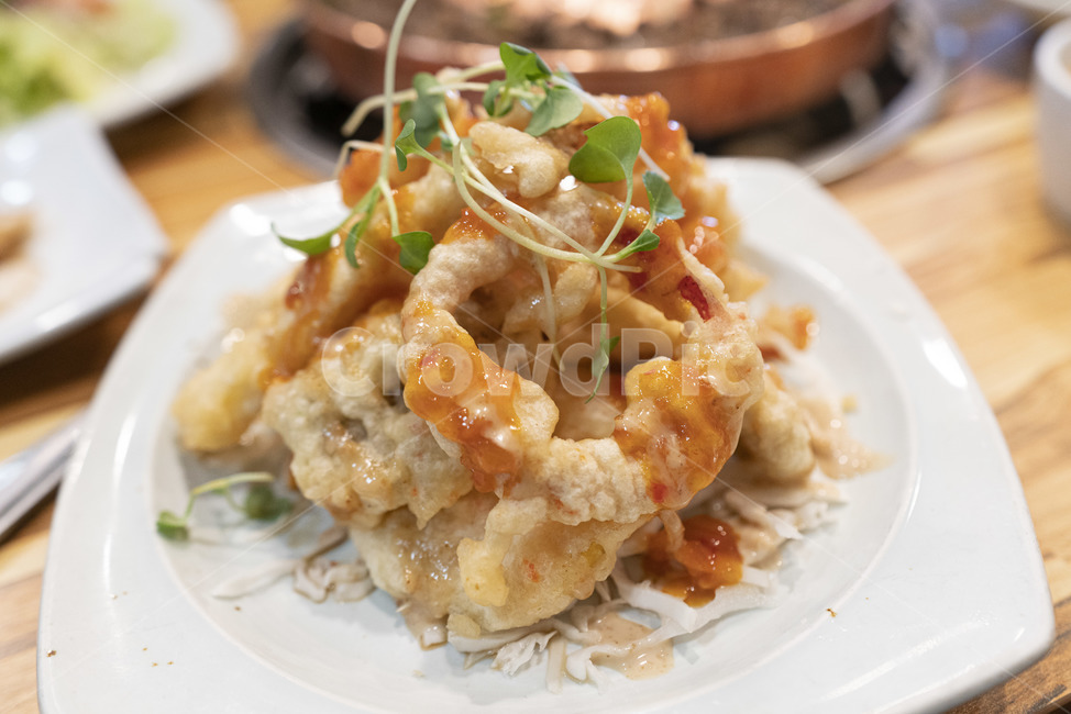 튀김,튀김요리,friedfood,fried,오징어튀김,양파튀김