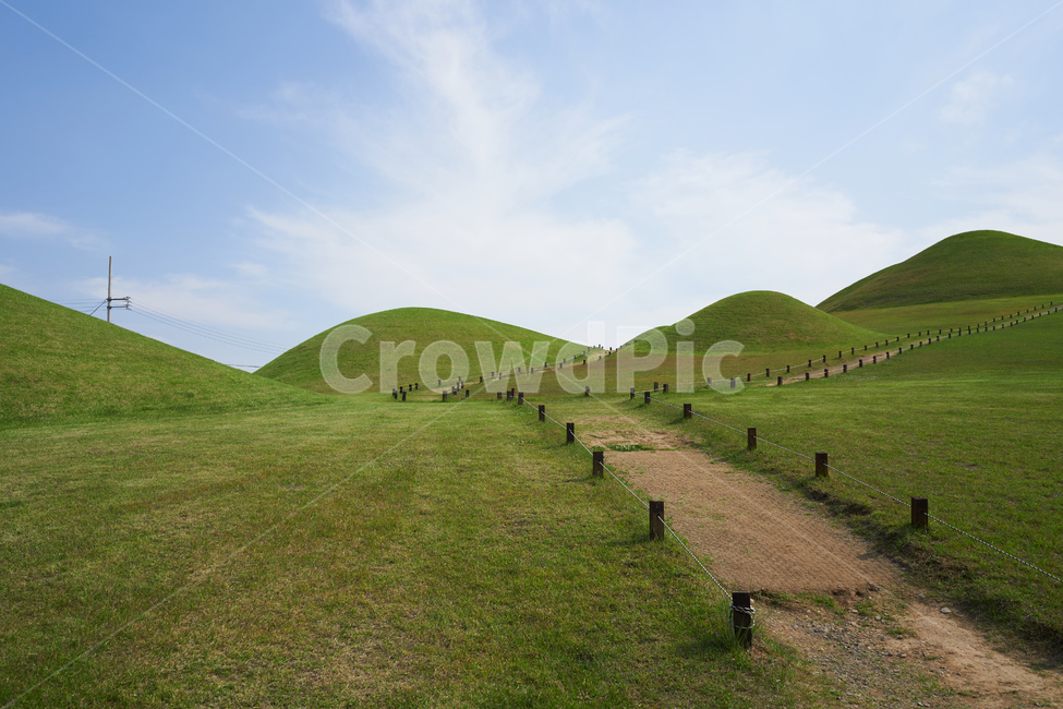 릉,경주,오릉,관광지,하늘,자연,풍경,nature,landscape,grassland,목초지,field,들,outdoors,옥외,mound,투수판