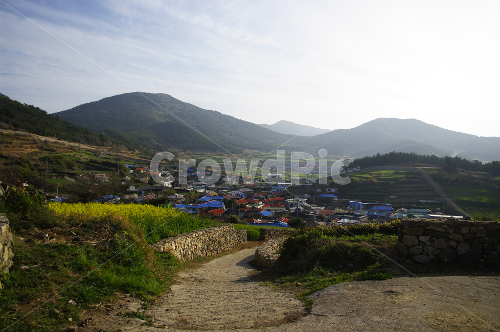 봄,spring,하늘,구름,풍경,마을,산,밭,시골,청산도,유채꽃,꽃밭,꽃,flower,봄,계절,spring,season,자연,풍경,nature,landscape,한국자연풍경,한국자연경관,korea nature landscape,시골,마을,country,rural,town,outdoors,옥외,scenery