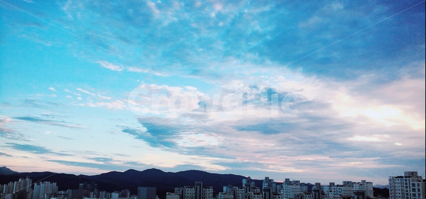 하늘,풍경,구름,해질녘,노을,하늘색