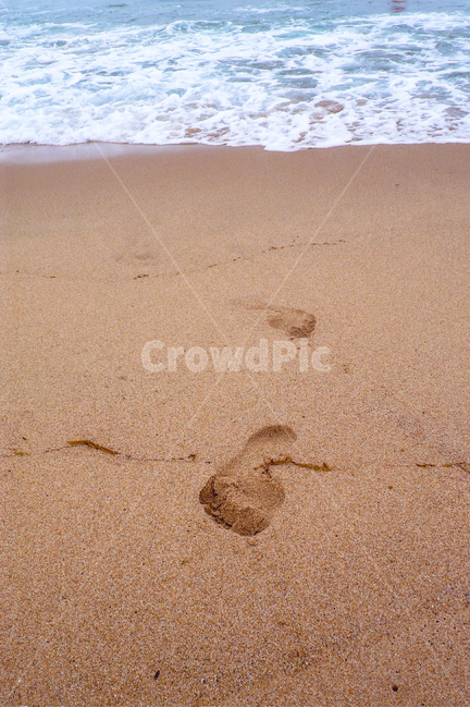 바다,해변가,해안선,파도,모래밭,발자국,해변,바다,beach,sea