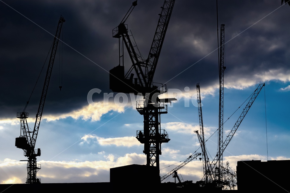 공사,하늘,타워크레인,오후,구름,서울,산업,industry,industrial,건설업,건축업,construction industry