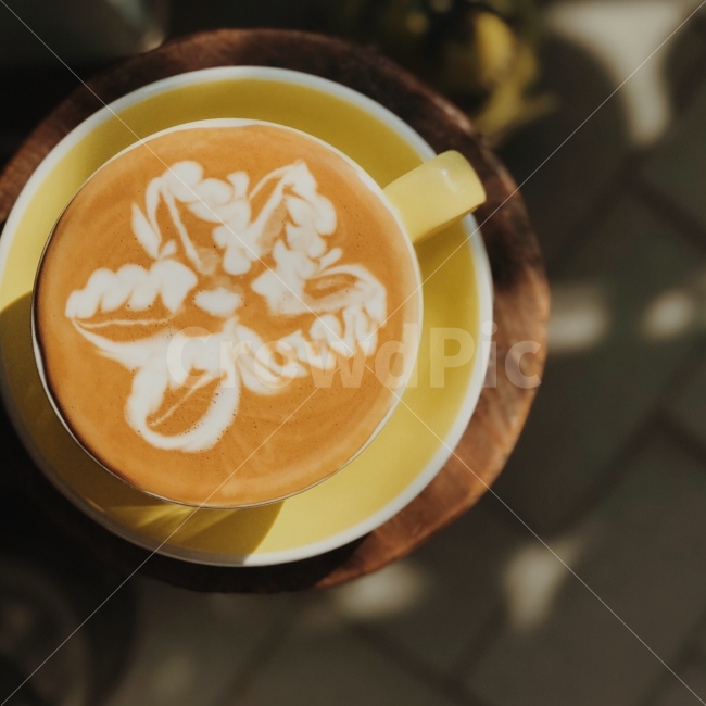 무궁화,꽃,카페라떼,라떼아트,패턴,커피,카페,coffee,cafe,감성,sensible,feeling