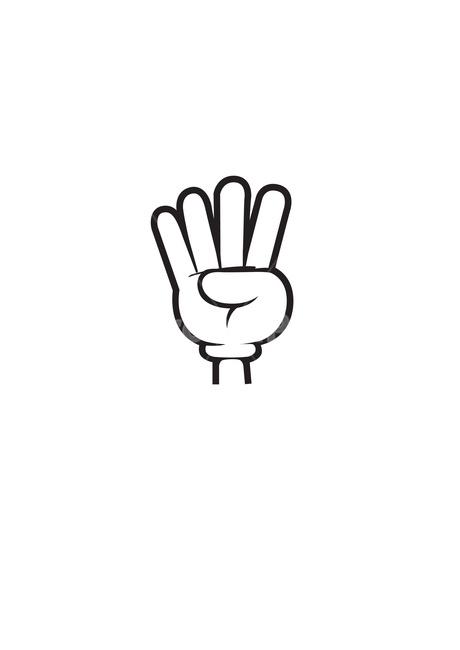 손가락모양,손,손가락,사,넷,4,손,제스처,표시,손짓,표현,gesture,hand,sign,expression,그래픽,일러스트레이션,graphic,illustration