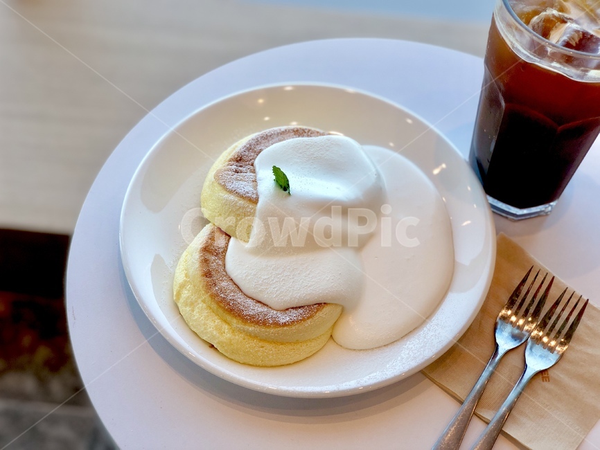 수플레,팬케잌,수플레팬케잌,브런치,음식,food,pancakes