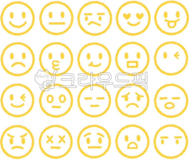 Face,emoticon,sticker,emoji,expression,expression emoticon,emotion,crooked,bumpy,yellow,hand-drawn emoticon,facial expression,face sticker,circle,laughter,anger,smile,listlessness,heart,depression,sadness
