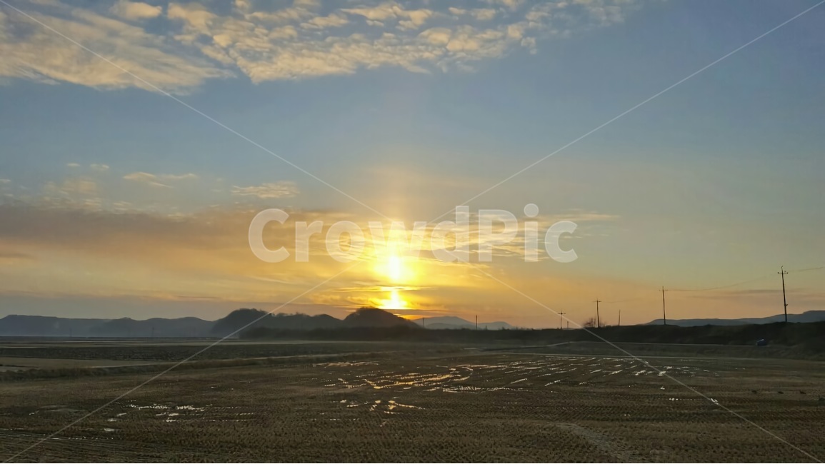 일출,새벽,겨울,풍경,자연,논,해,하늘,새벽하늘,아침,아침해,햇빛,자연,풍경,nature,landscape,sunlight,light,빛,flare,플레어,outdoors,옥외