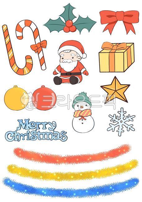 크리스마스,산타,리본,장식,선물,지팡이,별,눈결정,메리크리스마스,철사모루,호랑가시나무,성탄절,트리,12월,일러스트,손그림,패턴,꾸미기,도안,기념일,파티,psd