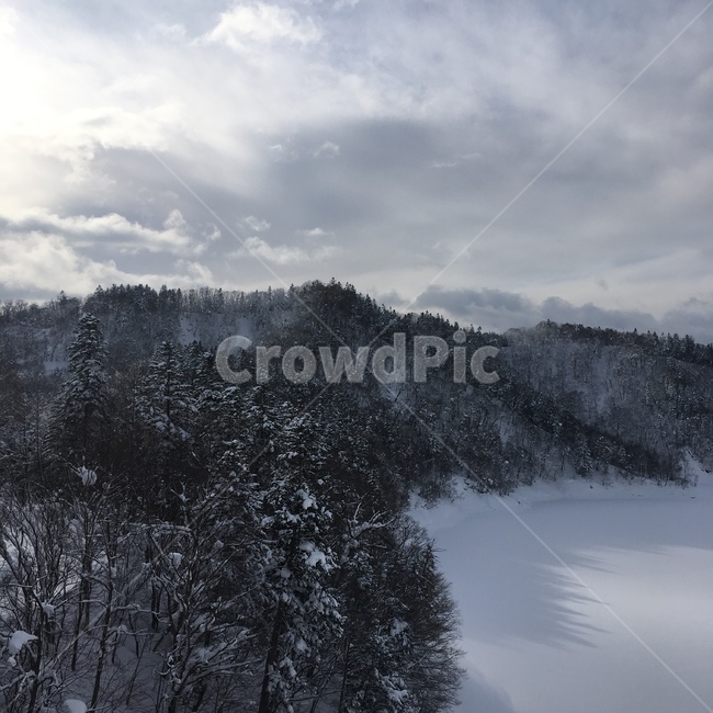 삿포로,설경,눈,산,겨울,하늘,구름,겨울,계절,winter,season,자연,풍경,nature,landscape,tree,나무,plant,식물,fir,전나무,outdoors,옥외