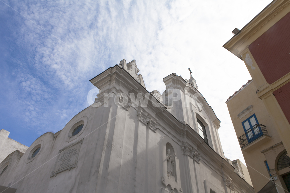 Capri,IsoladiCapri,Napoli,Europe,Italy,이탈리아,유럽,카프리섬,건물,성당,도시,풍경,city,landscape,해외,외국,세계,foreign,oversea,world,세계도시풍경,해외도시풍경,외국도시풍경,world cityscape,종교,신앙,religion,belief,faith,건축물,건물외관,exterior,building,structure,architecture,construction,tower,탑,clock tower,시계탑,spire,첨탑,steeple,뾰족한 탑