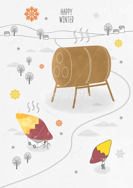 고구마,군고구마,눈,눈결정,겨울,라인일러스트,스케치,드로잉,감성,겨울,계절,winter,season,그래픽,일러스트레이션,graphic,illustration