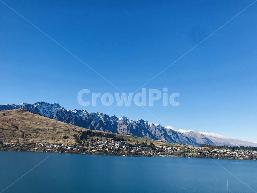 와카티푸호수,뉴질랜드,퀸스타운,newzealand,queenstown,자연,풍경,nature,landscape,해외,외국,세계,foreign,oversea,world,세계자연풍경,해외자연풍경,외국자연풍경,world nature landscape,outdoors,옥외,mountain range,산맥,mountain,산,water,물