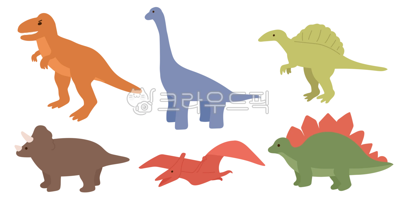 공룡, 공룡그림, 공룡일러스트, 공룡캐릭터, 꾸밈요소, 사진,이미지,일러스트,캘리그라피 - eggegg00작가