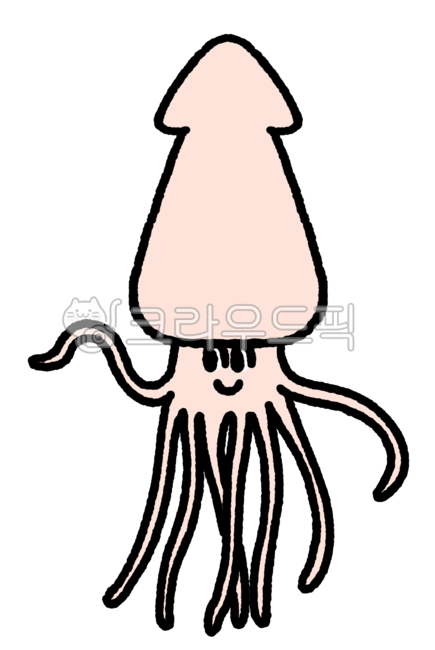 Squid illustration,Squid Character,Nukki,hand drawing,sticker,png,squid picture,squid sticker,character,painting,design,calamari,illustration,squid