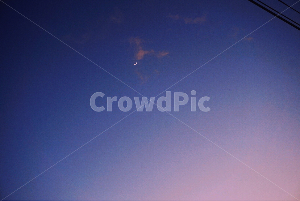 달,하늘,구름,전깃줄,분홍,감성,moon,sky,cloud,pink,야경,밤,풍경,nightscape,night,landscape,nature,자연,outdoors,옥외