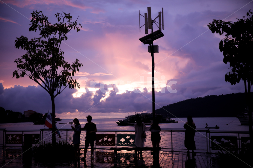 코타키나발루,석양,구름,뭉게구름,노을,자연,풍경,nature,landscape,사람들,대중,군중,other people,crowd,인물실루엣,사람실루엣,character silhouette,human silhouette,person,사람,human,인간