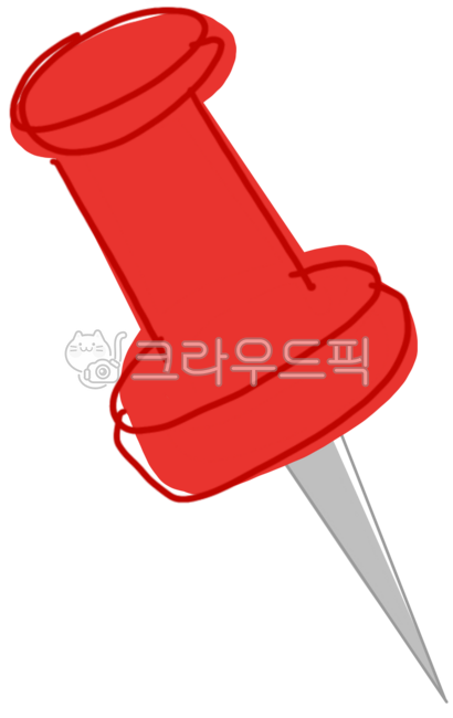 핀, 원형, 간단한, 사무용, 학용품, 사진,이미지,일러스트,캘리그라피 - Bobotree작가