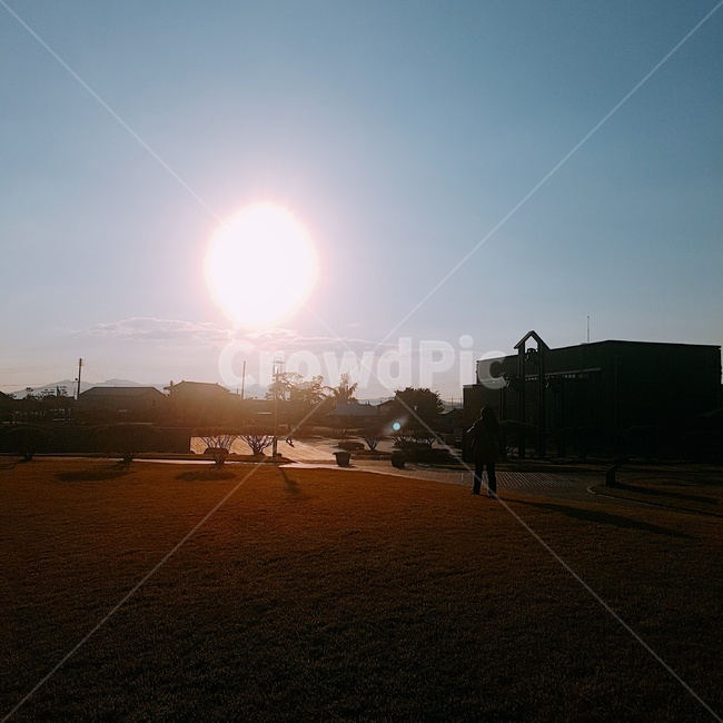 노을,가을,하늘,태양,그림자