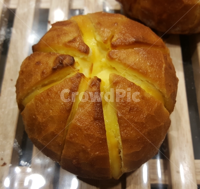 빵,간식,디저트,케익,노랑