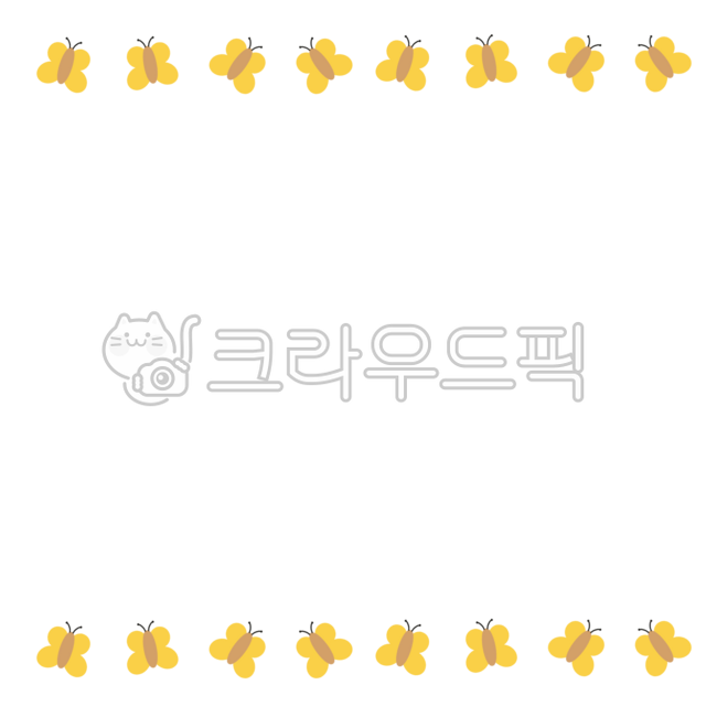 배경,테두리,프레임,경계선,구분,선,나비,노랑나비,곤충