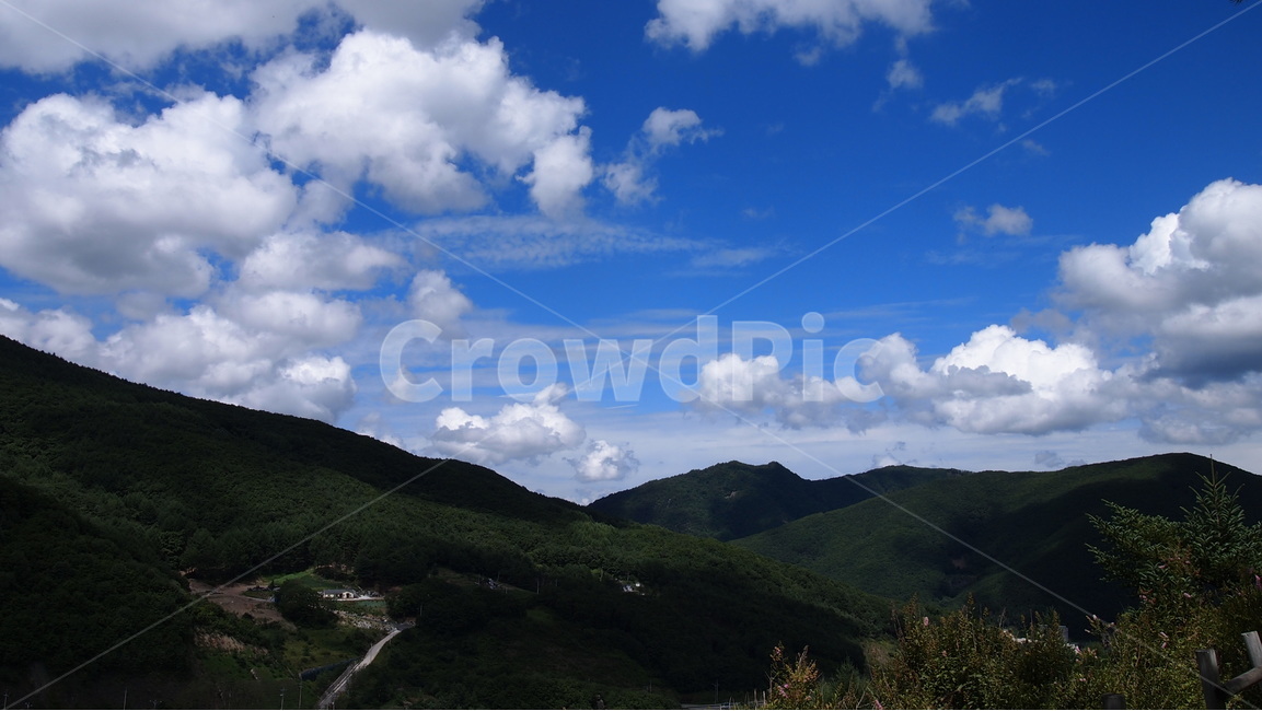 강원도,파란하늘,새파란하늘,산과하늘,산과구름,자연,풍경,nature,landscape,outdoors,옥외
