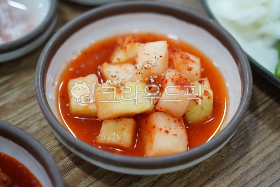 Kakdugi,kimchi,red pepper powder,kimchi,korea kimchi