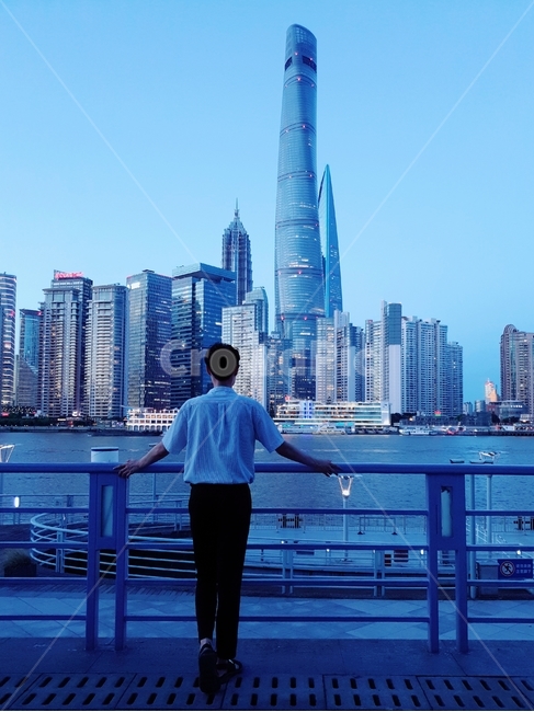 상하이,노을,주경,야경,인생샷