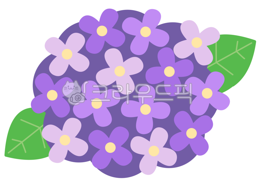 Decorating a diary,deco,sticker,Day care Center,hydrangea,summer,flower,diary,purple flower,Dakku,painting,kindergarden,Decoration sauce,purple,season,illustration,summer flowers,design source