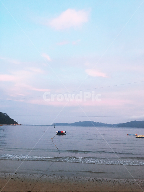 거제,바다,물,산,구름,튜브,자연,sea,해안