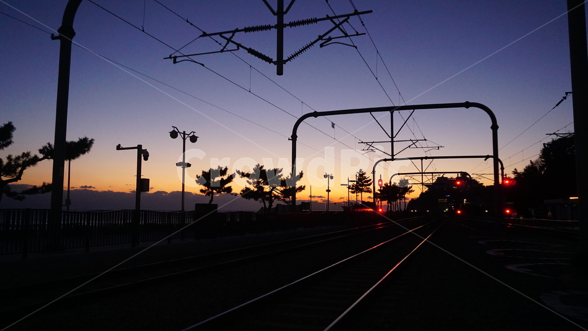 정동진,정동진일출,기차역,새벽,일출,기찻길,railroad,sunrise