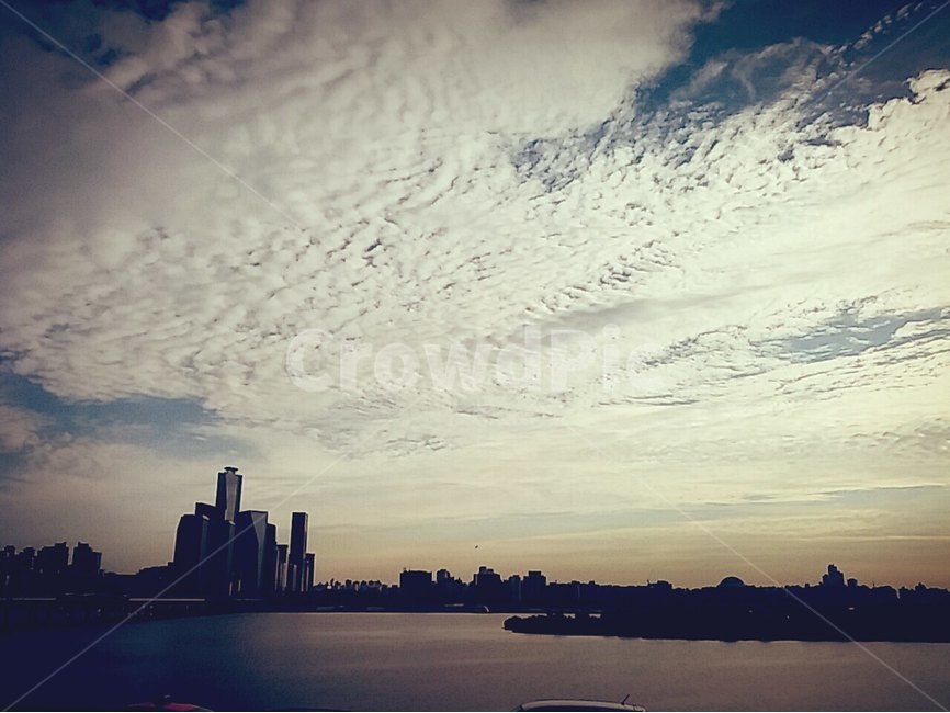한강,한강공원,공원,저녁,구름,도시,풍경,city,landscape,한국도시풍경,한국도시경관,korea cityscape,실루엣,그림자,silhouette,shadow,nature,자연,outdoors,옥외