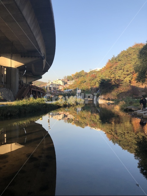 하천,강,고가다리,대칭,다리