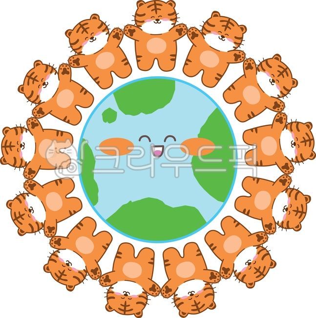 feline,tiger,cute,integrated,International Tiger Day,character,face,world,Unity,earth,cat,carnivore,animal,illustration,world animal day,beast of prey,emoticon