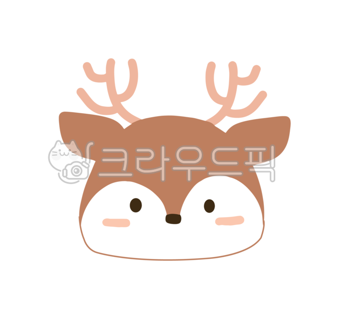 캐릭터,귀여운,꾸미기,다꾸,스티커,사슴,동물,야생동물,deer