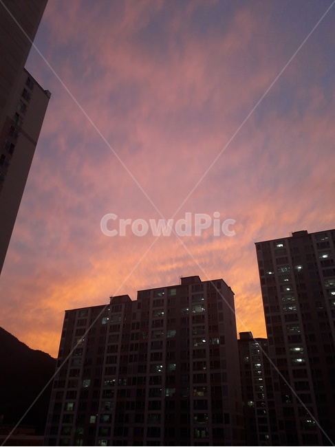저녁,노을,빨간노을,sunset,redsunset