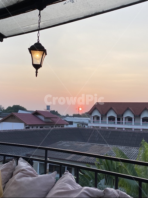 sunset,해질녘,석양,rooftop,루프탑바,옥상,분위기