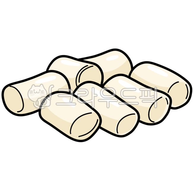 떡,떡볶이,재료,재료일러스트,떡일러스트