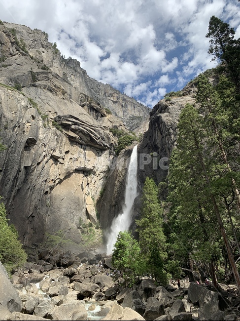 nature,자연,폭포,waterfall,산,요세미티,구름,자연경관,물