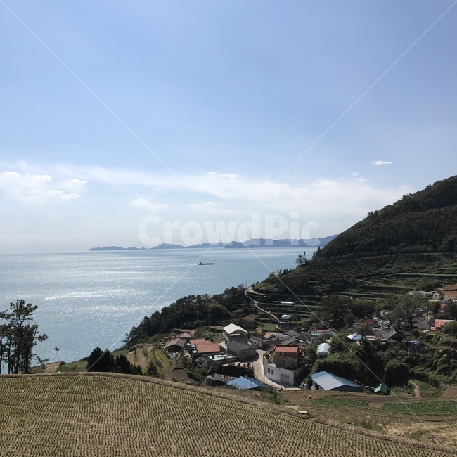 남해,바다,다랭이마을,계단식논,자연,시골,마을,풍경,landscape,country,rural,town