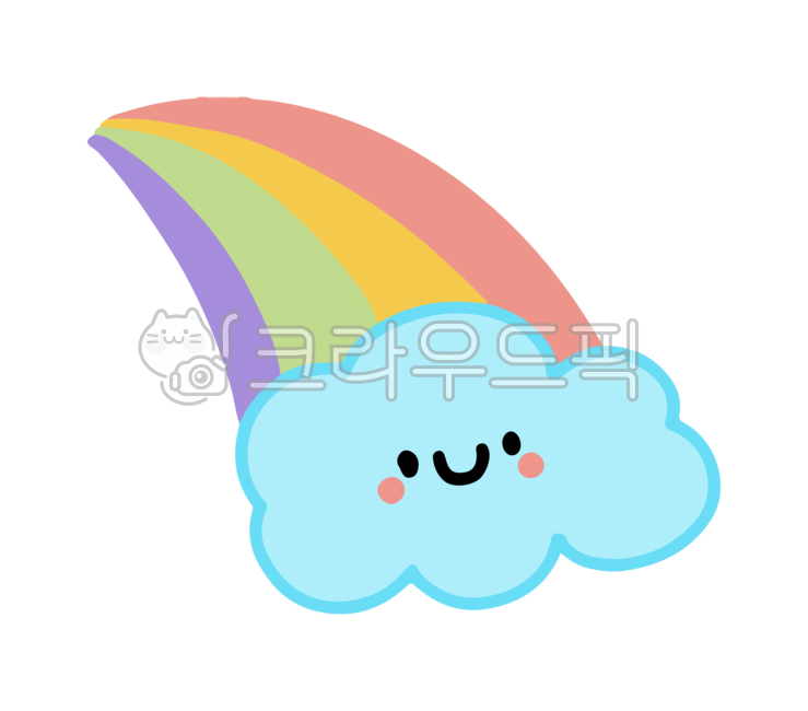 png,귀여운,꾸미기,다꾸,캐릭터,아이콘,디자인소스,무지개,구름,날씨