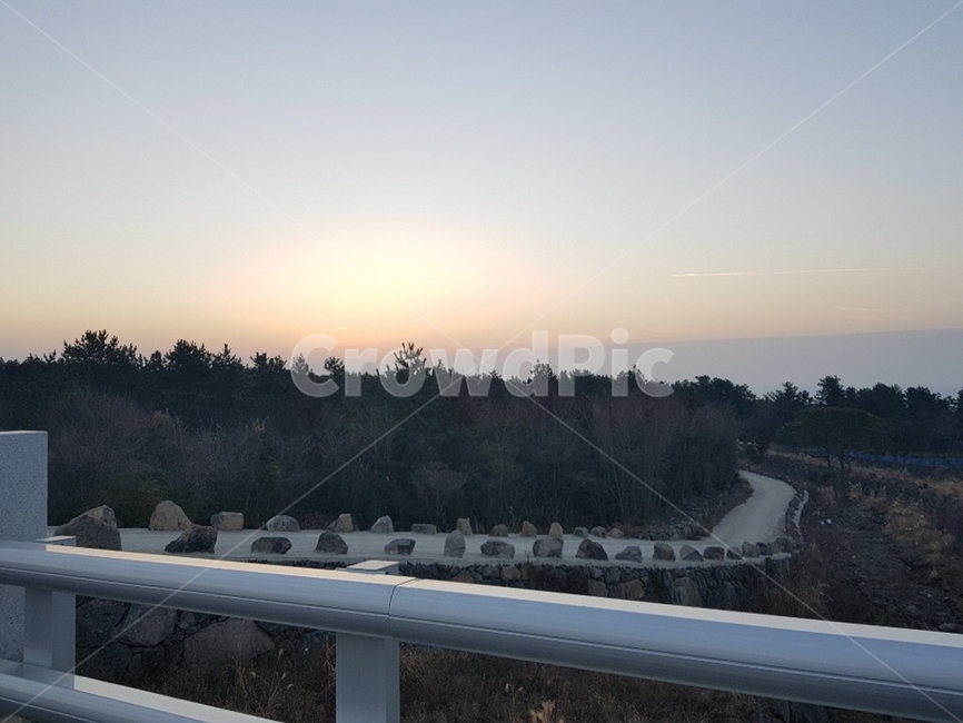 제주도,서귀포,자연,길,구름,하늘,일출