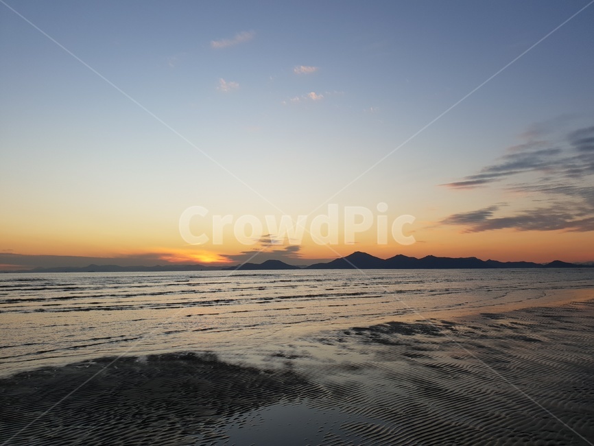 다대포,노을,바다,해변,하늘,자연,풍경,nature,landscape,outdoors,옥외,dusk,황혼,sunset,일몰,sky,dawn,새벽,red sky,붉은 하늘