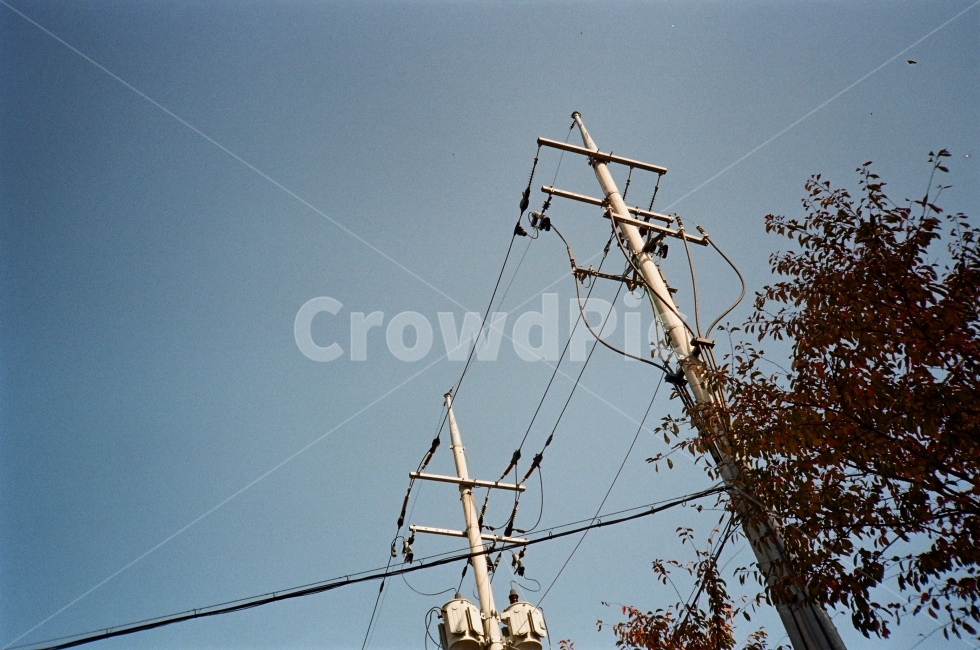 하늘,전기줄,가을,필름,사진,산업,industry,industrial,에너지산업,energy industry