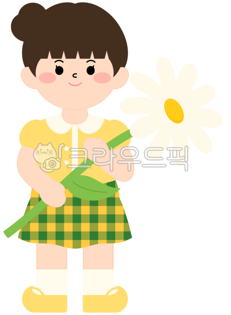 데이지꽃,데이지꽃일러스트,데이지일러스트,데이지,꽃,꽃일러스트,봄,여름,식물,자연,flower,어린이,아이,여자아이,여자,어린이집도안,유치원도안
