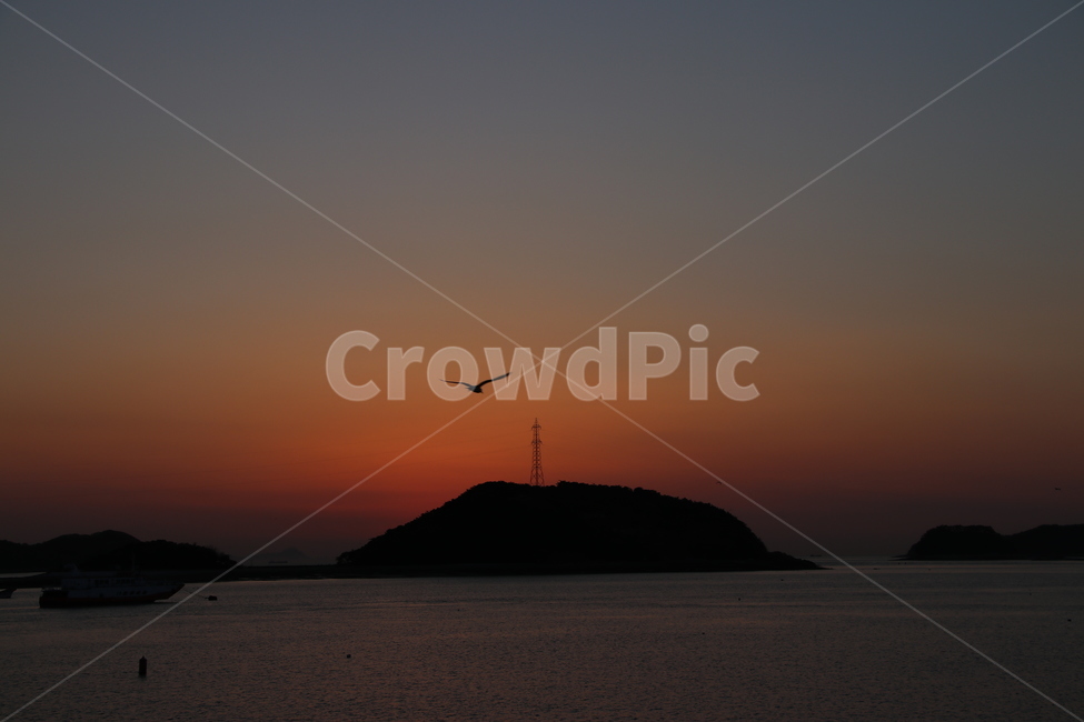 일몰,낙조,충남,당진,도비도항,sunset