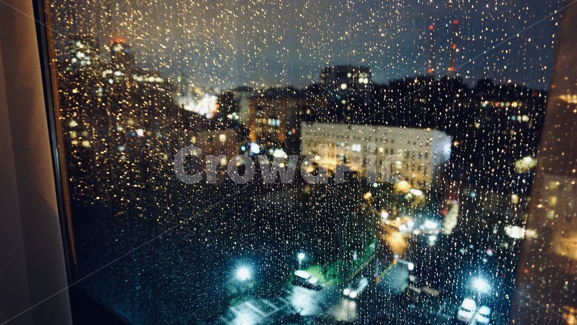 밤,야경,빗방울,창문,창가,night,window,비,비오는날,rain,rainy