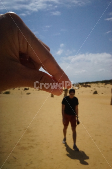 사막,란셀린사막,desert,원근법,사람,funny,서호주,손가락