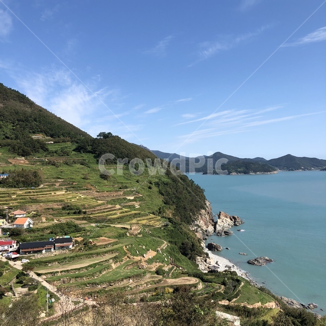 남해,바다,다랭이마을,계단식논,자연,시골,마을,풍경,landscape,country,rural,town